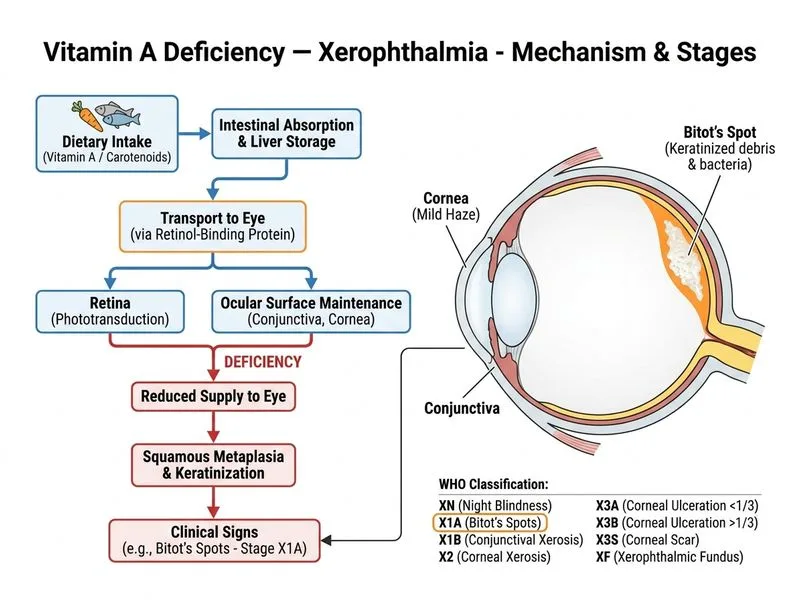 Vitamin A Deficiency — Xerophthalmia diagram