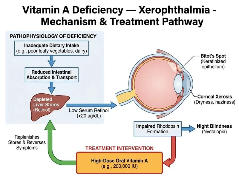 Vitamin A Deficiency — Xerophthalmia diagram