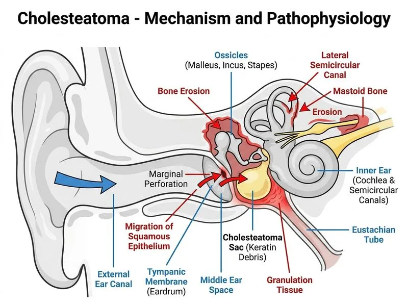 Cholesteatoma diagram