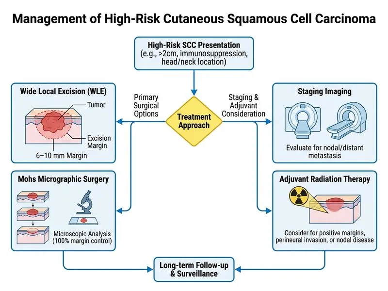Squamous Cell Carcinoma of Skin diagram
