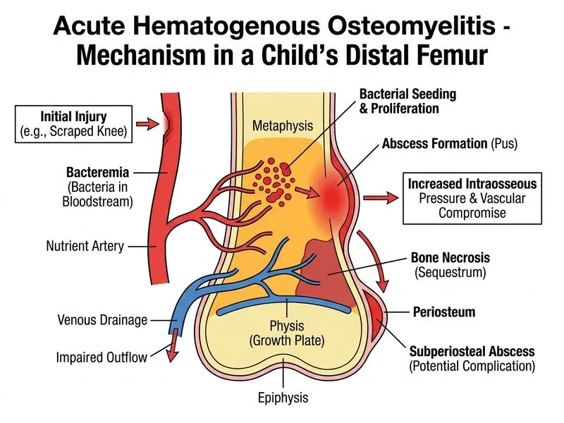 Osteomyelitis diagram