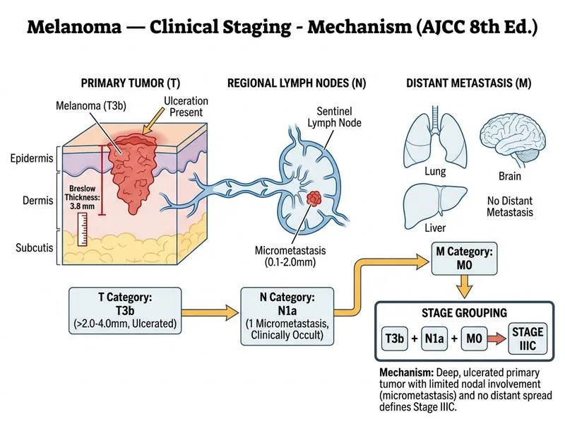 Melanoma — Clinical Staging diagram