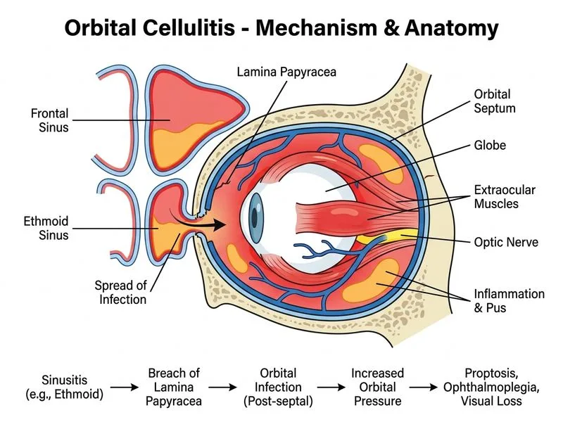 Orbital Cellulitis diagram