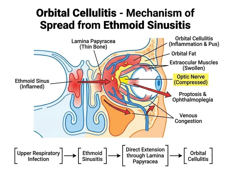 Orbital Cellulitis diagram