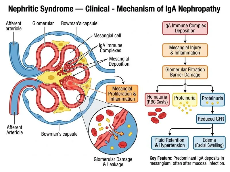 Nephritic Syndrome — Clinical diagram
