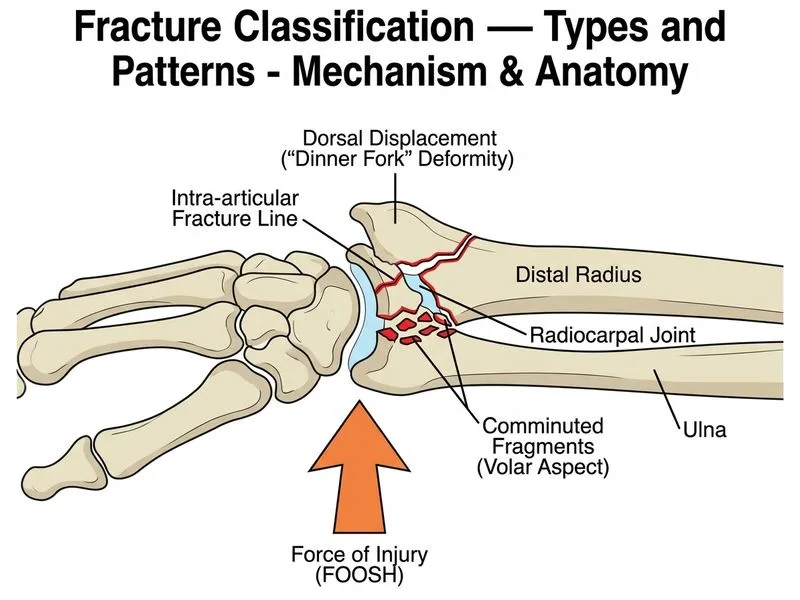 Fracture Classification — Types and Patterns diagram