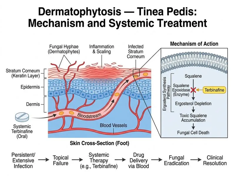 Dermatophytosis — Tinea diagram