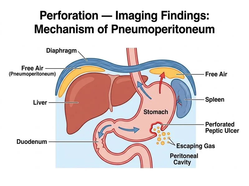 Perforation — Imaging Findings diagram