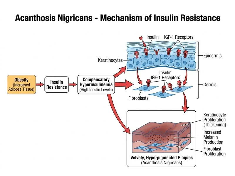 Acanthosis Nigricans diagram