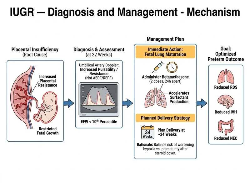 IUGR — Diagnosis and Management diagram