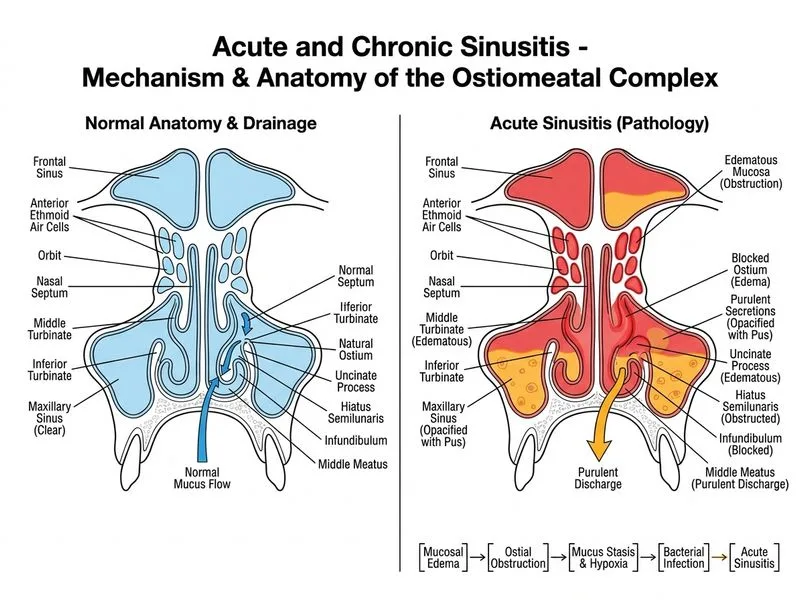 Acute and Chronic Sinusitis diagram