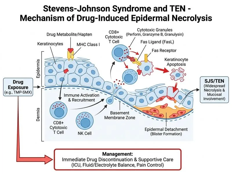 Stevens-Johnson Syndrome and TEN diagram