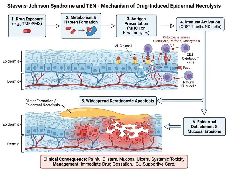 Stevens-Johnson Syndrome and TEN diagram