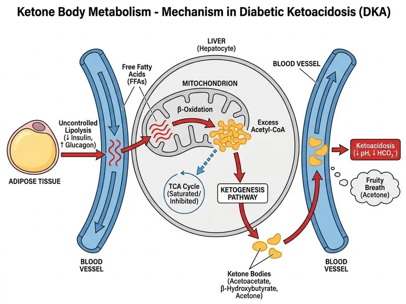 Ketone Body Metabolism diagram