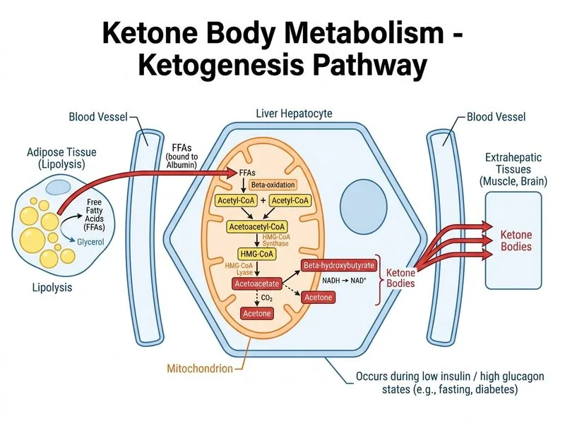 Ketone Body Metabolism diagram