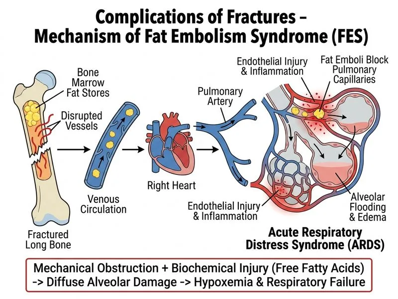 Complications of Fractures diagram