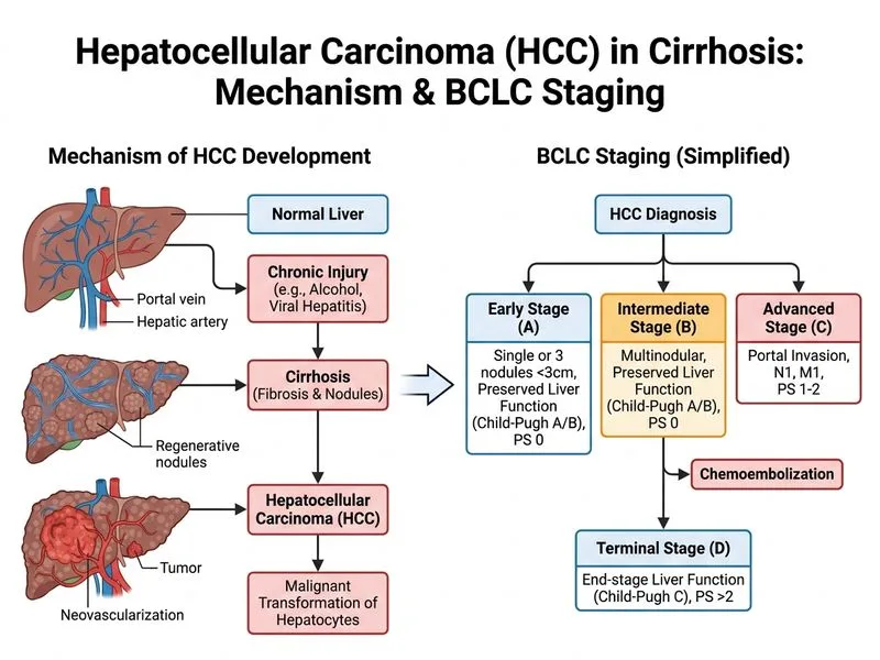 Hepatocellular Carcinoma diagram