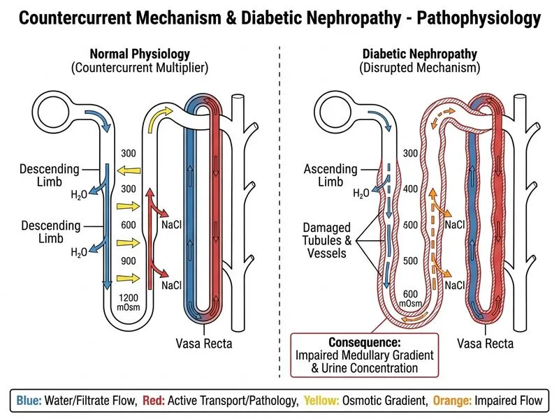 Countercurrent Mechanism diagram