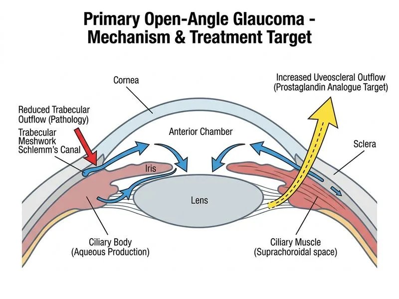 Primary Open-Angle Glaucoma diagram