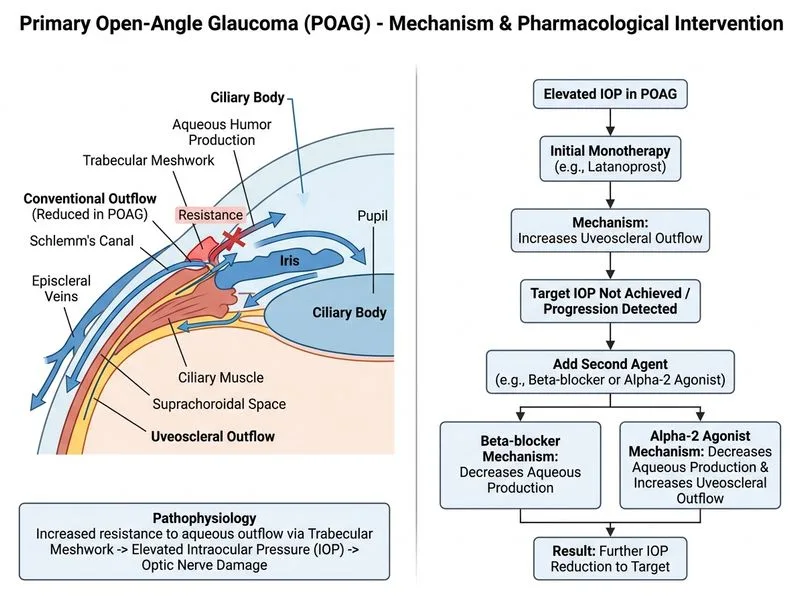 Primary Open-Angle Glaucoma diagram