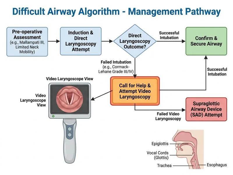 Difficult Airway Algorithm diagram