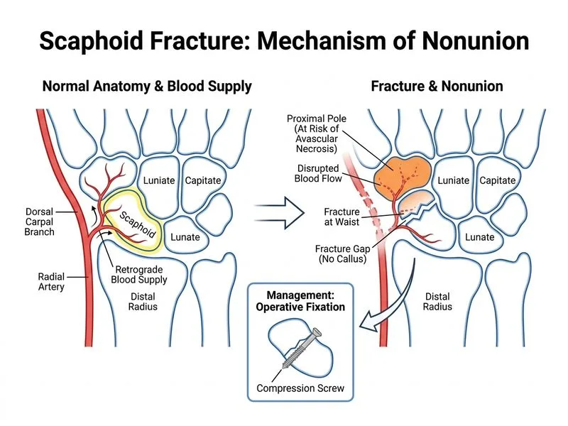 Scaphoid Fracture diagram