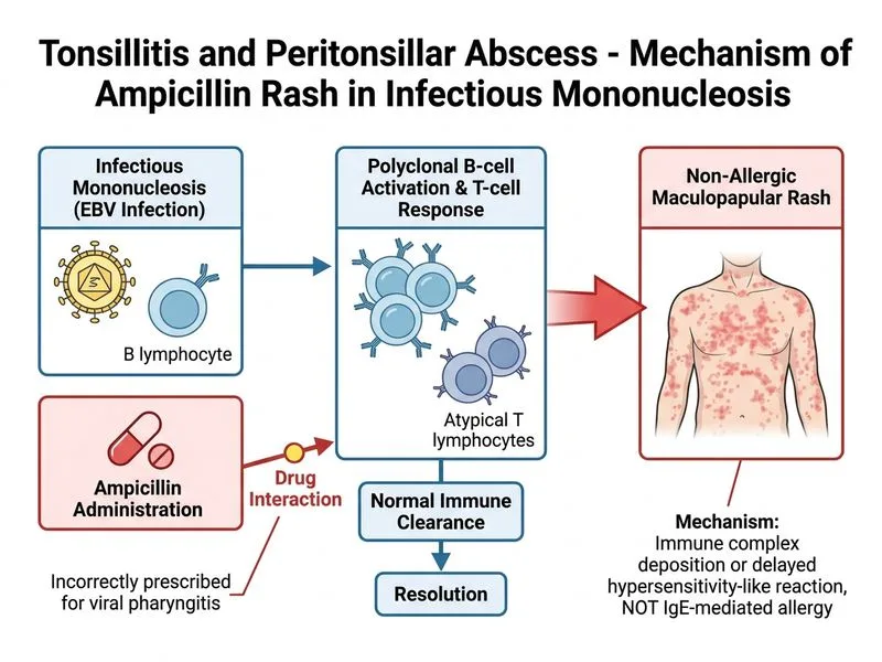 Tonsillitis and Peritonsillar Abscess diagram
