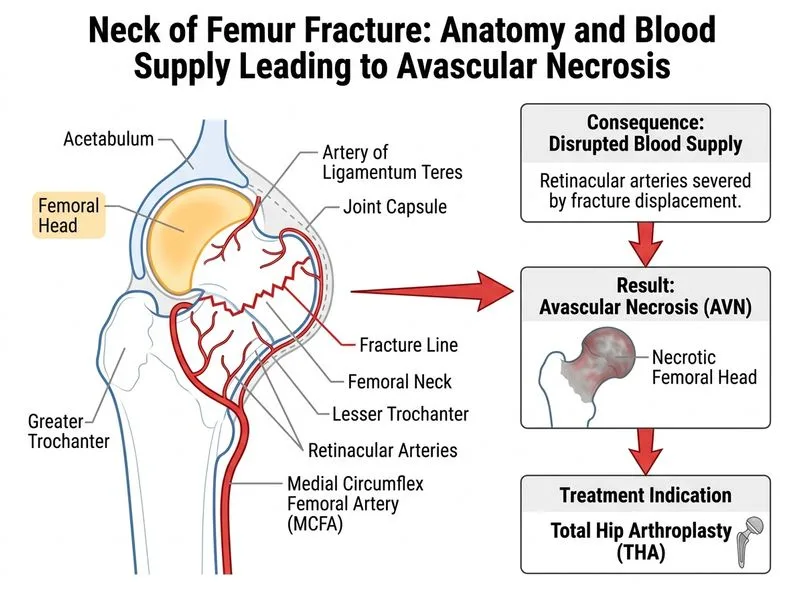 Neck of Femur Fracture diagram