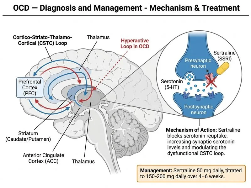 OCD — Diagnosis and Management diagram