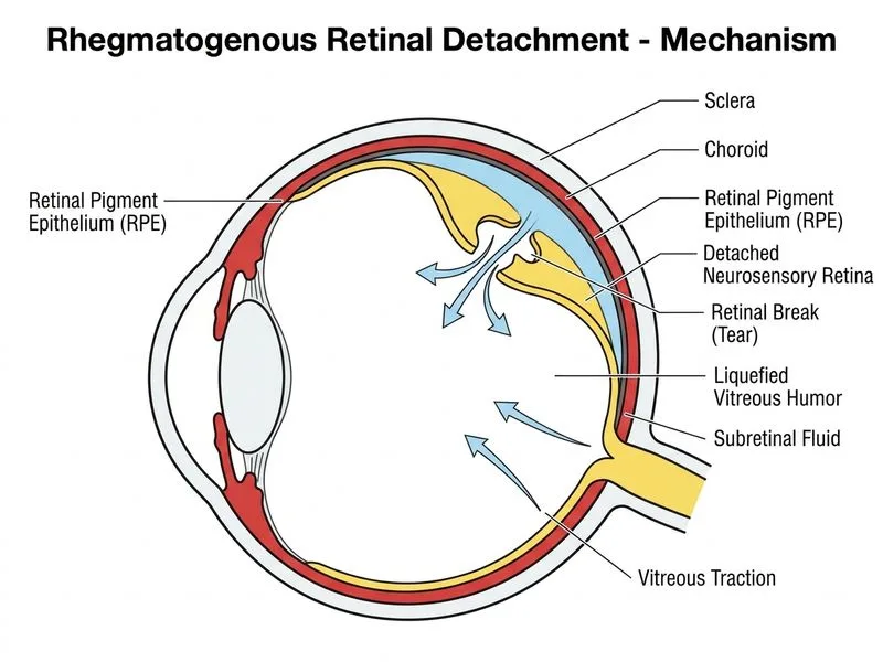 Retinal Detachment diagram