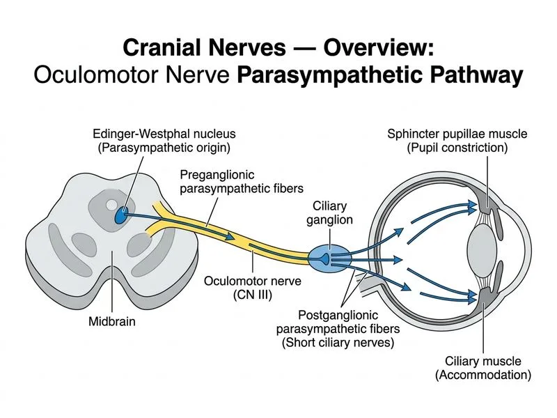 Cranial Nerves — Overview diagram