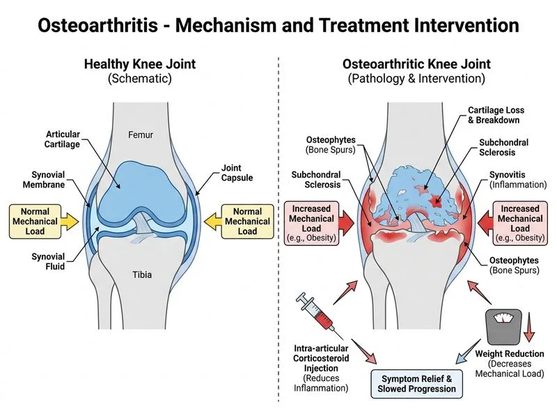 Osteoarthritis diagram