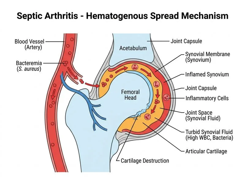 Septic Arthritis diagram