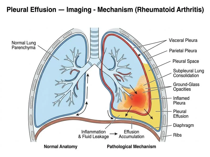 Pleural Effusion — Imaging diagram
