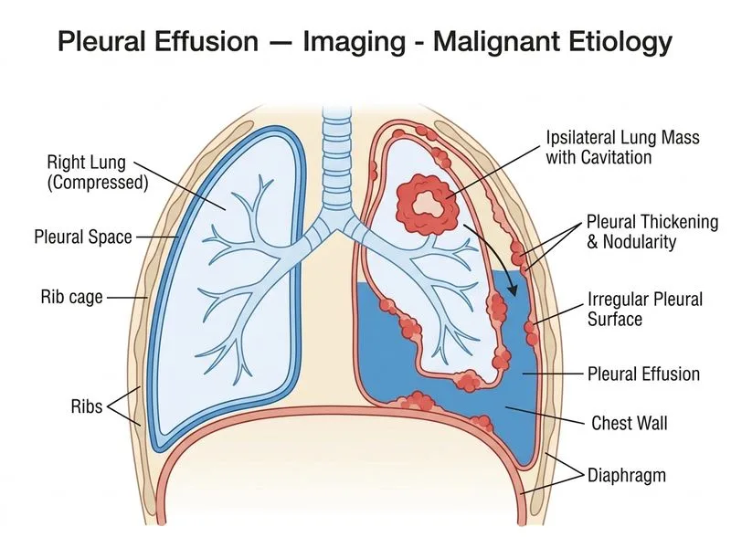 Pleural Effusion — Imaging diagram