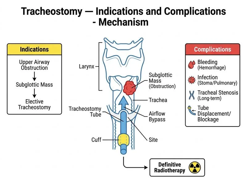 Tracheostomy — Indications and Complications diagram