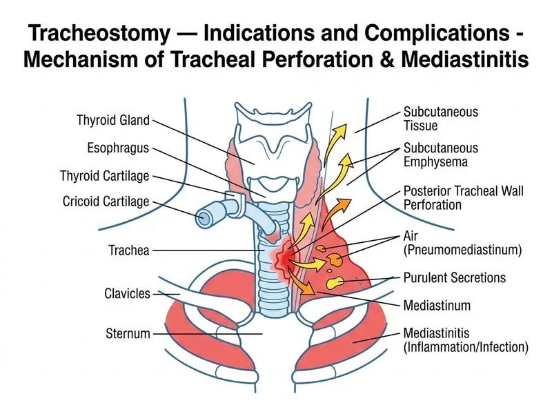 Tracheostomy — Indications and Complications diagram