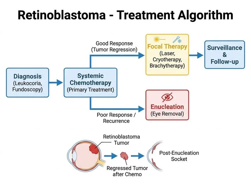 Retinoblastoma diagram