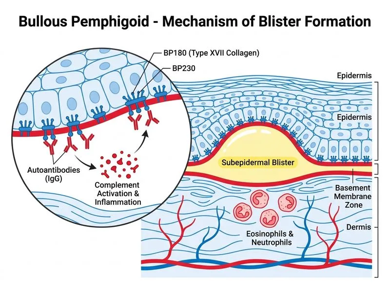 Bullous Pemphigoid diagram