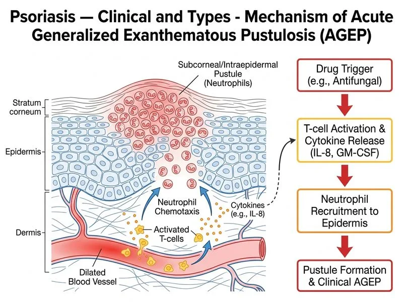 Psoriasis — Clinical and Types diagram