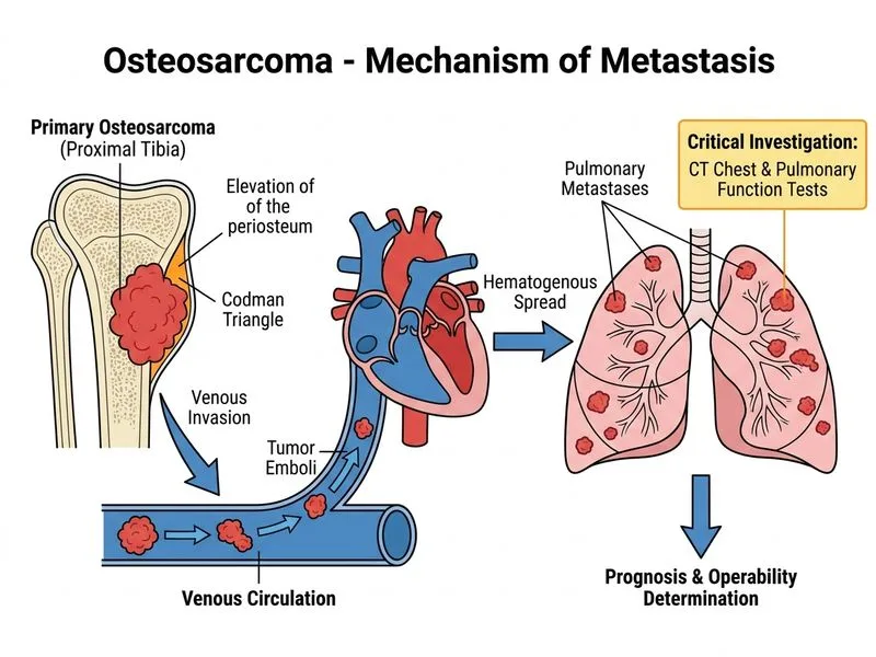 Osteosarcoma diagram