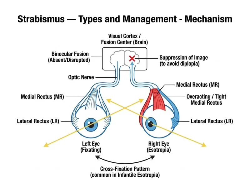 Strabismus — Types and Management diagram