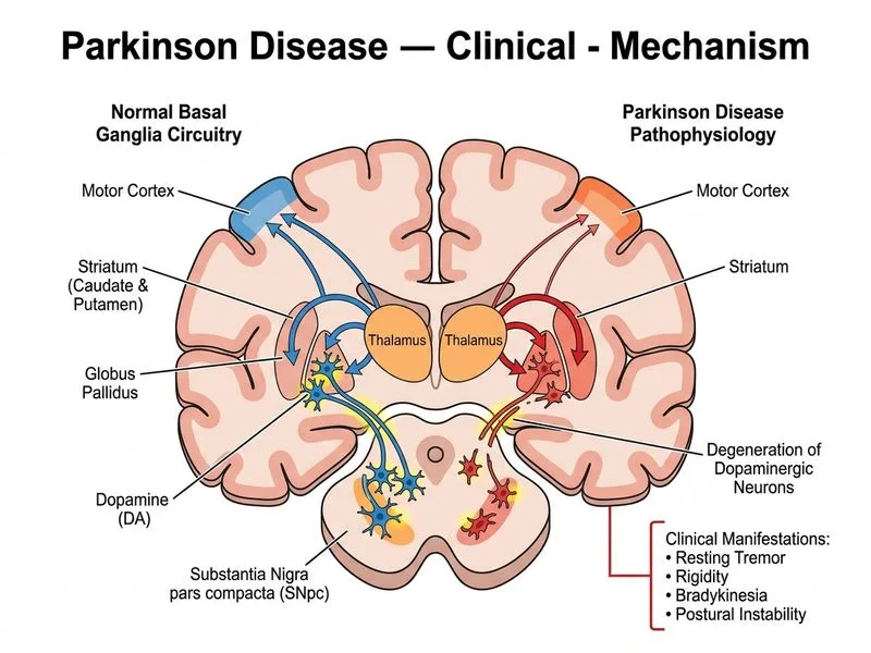 Parkinson Disease — Clinical diagram