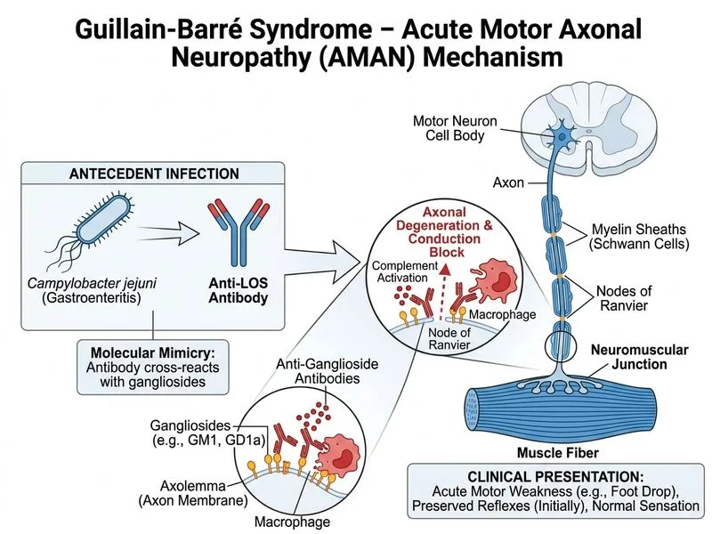 Guillain-Barré Syndrome diagram