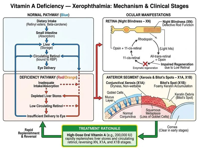 Vitamin A Deficiency — Xerophthalmia diagram