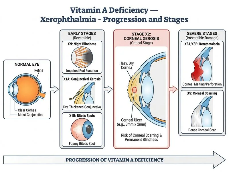 Vitamin A Deficiency — Xerophthalmia diagram