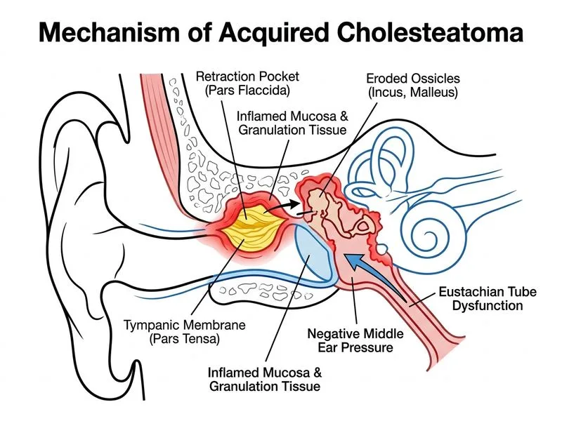 Cholesteatoma diagram