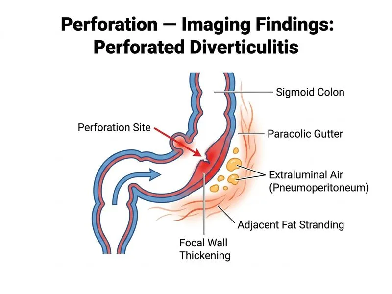 Perforation — Imaging Findings diagram