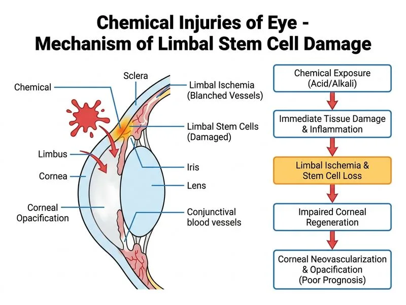 Chemical Injuries of Eye diagram