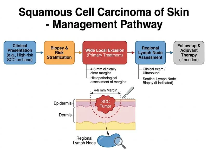 Squamous Cell Carcinoma of Skin diagram